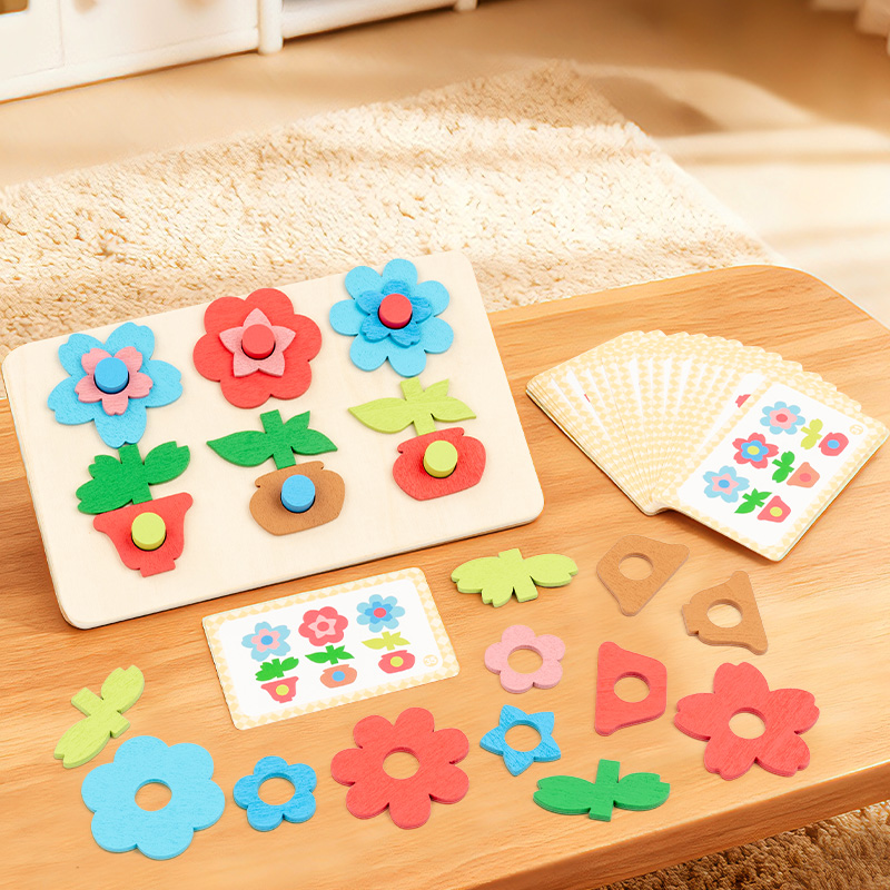 Woodworking Game - Versatile Puzzle Floreale Combinabile con Blocchi