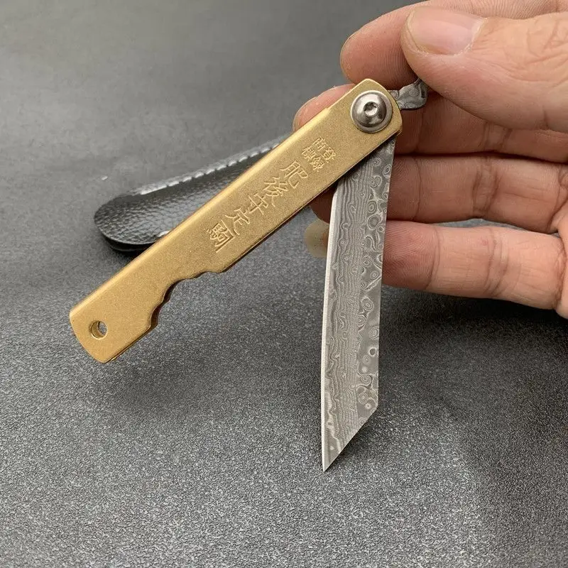 Woodworking Japanese - Higonokami giapponese mini coltello pieghevole tascabile