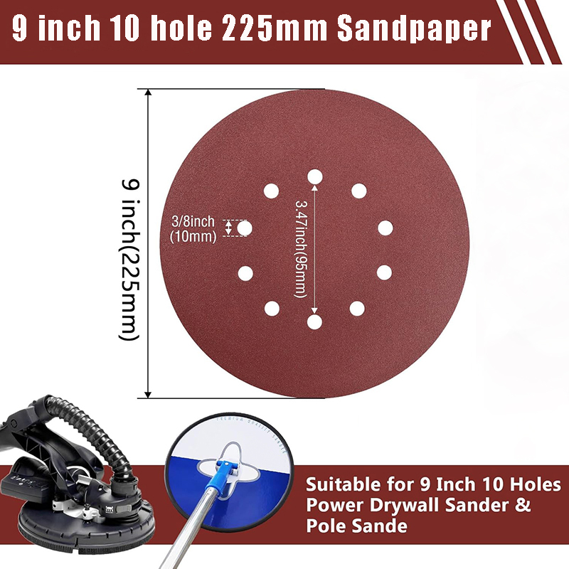Woodworking Wallpaper - 20 pezzi 9 pollici 225mm10 fori