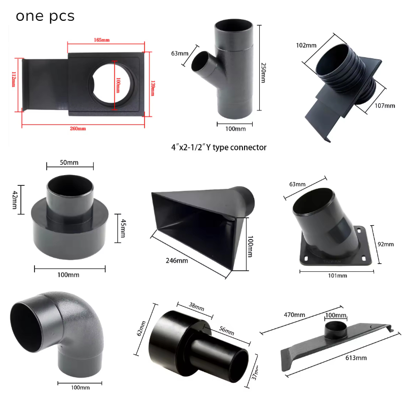 Woodworking Vacuum System - Kit di raccordi per la raccolta