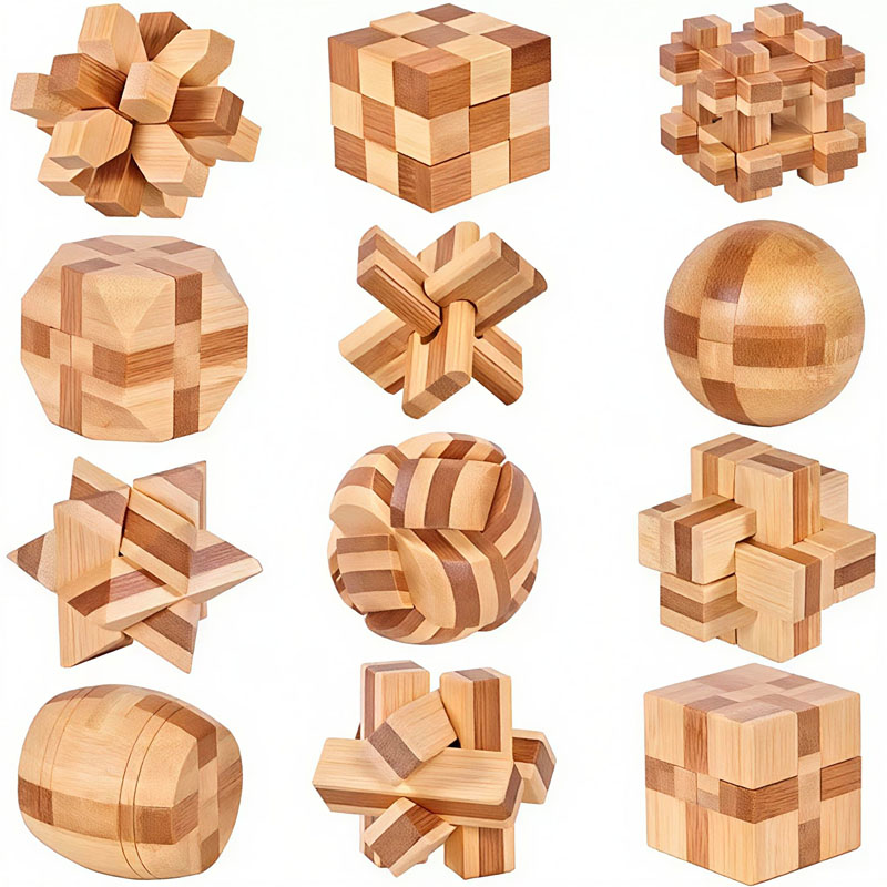 NUOVO Puzzle Lu Ban Lock da 4, - Woodworking Game recensione e prezzo