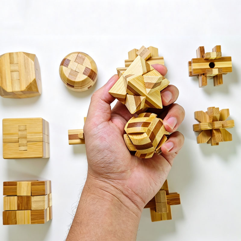 NUOVO Puzzle Lu Ban Lock da 4, - Woodworking Game recensione e prezzo