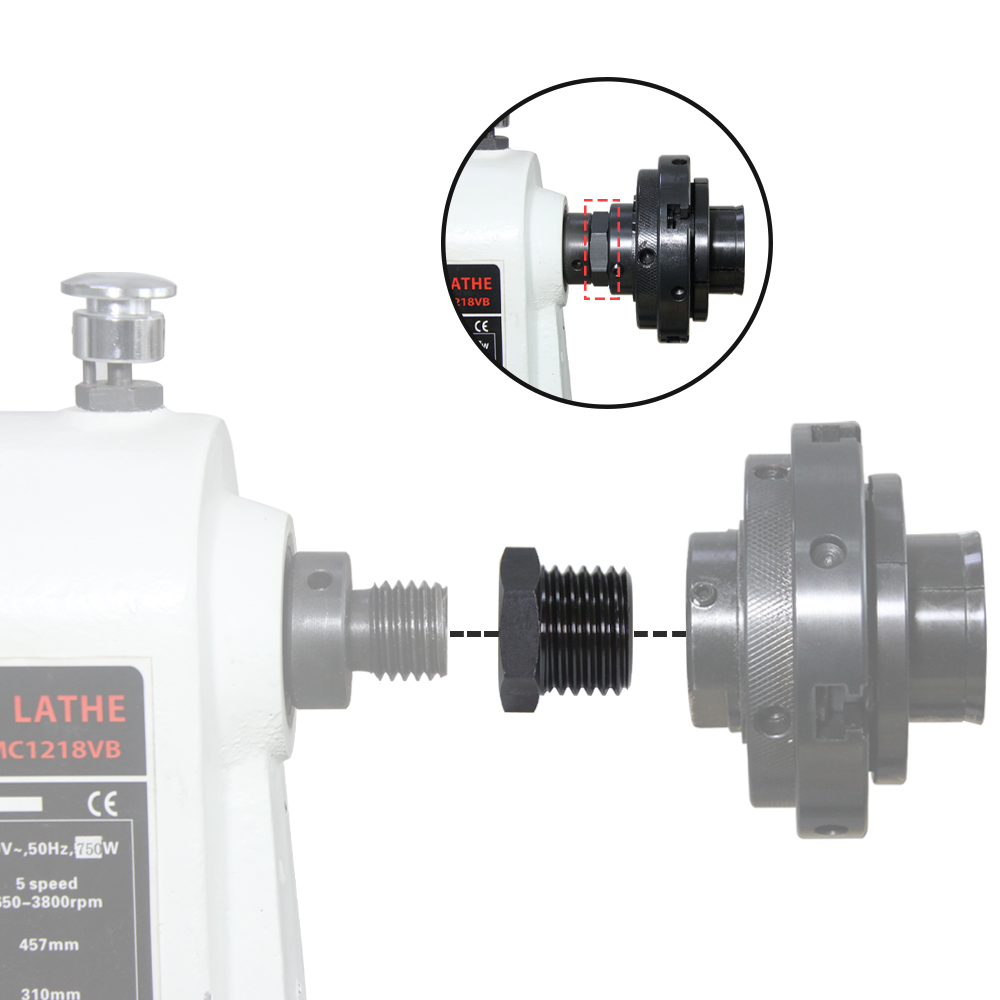 Adattatore per mandrino tornio - Woodworking Lathe Chuck recensione e prezzo